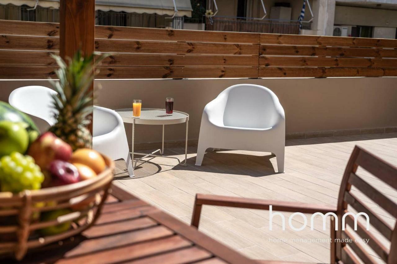 Nemeseos Ground Floor Homm Apartment With Roof Garden And Wading Pool Афіни Екстер'єр фото